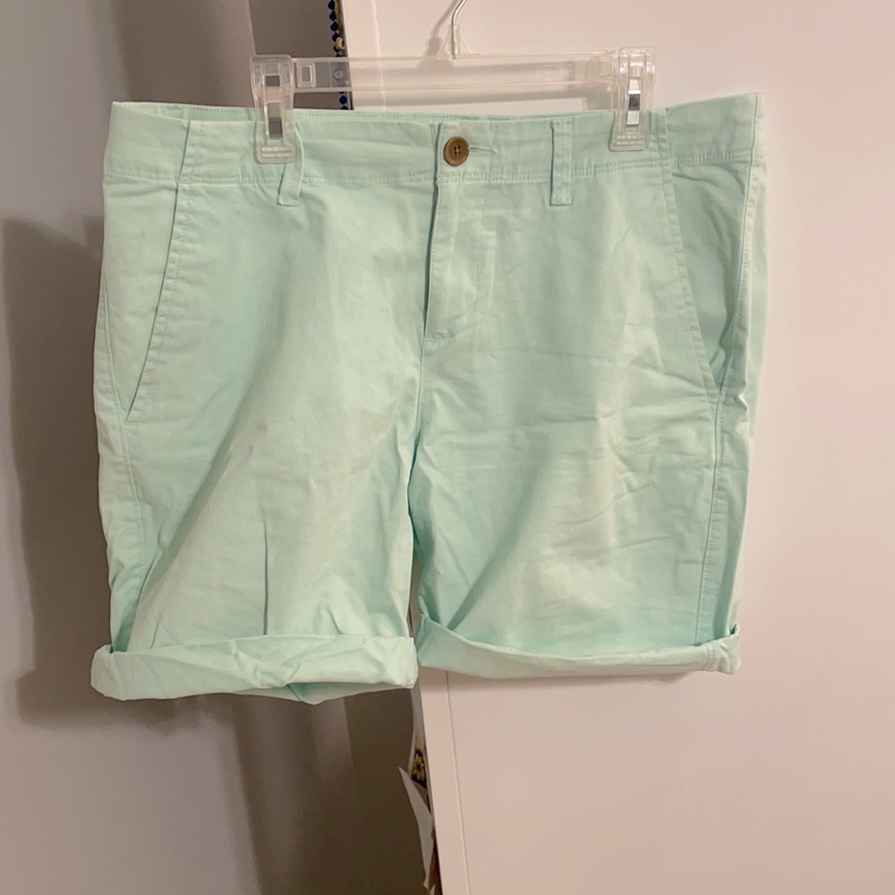Mint green Cotten women’s shorts